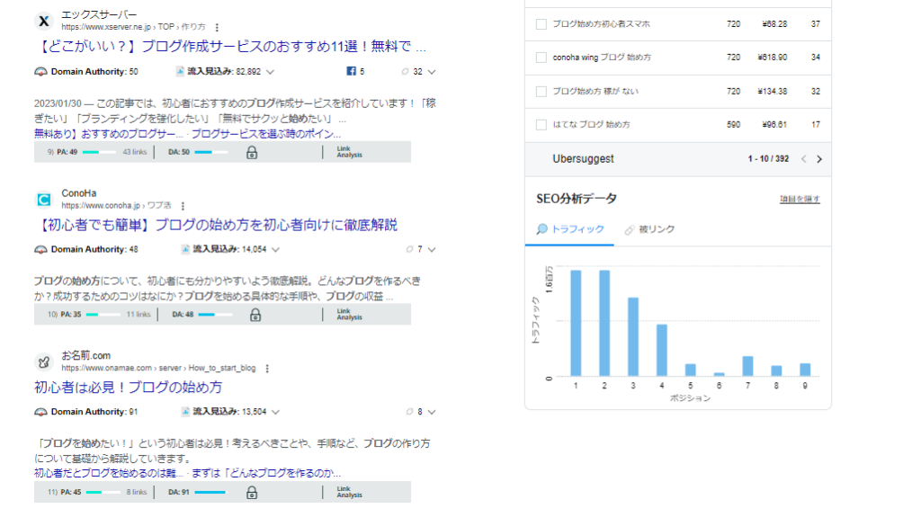 検索画面